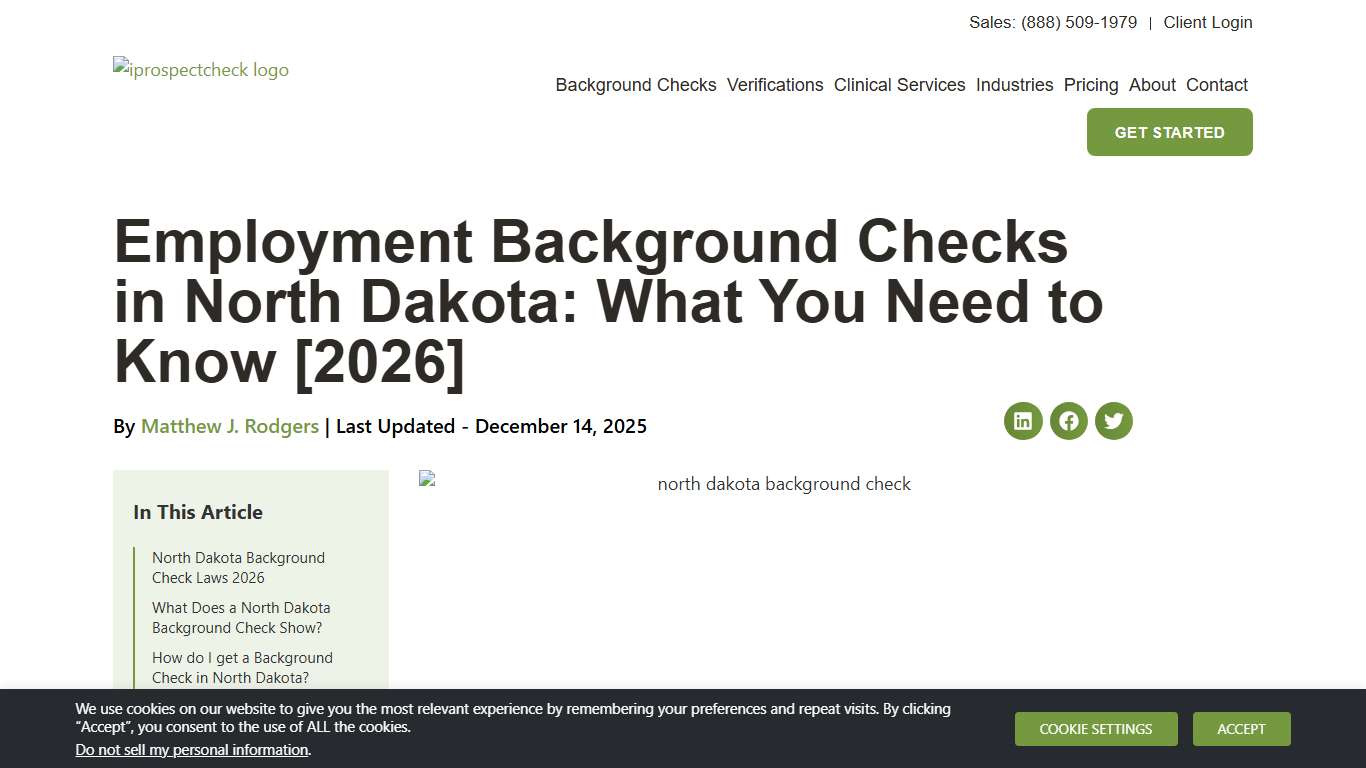Employment Background Checks in North Dakota: What You Need to Know [2026] - iprospectcheck